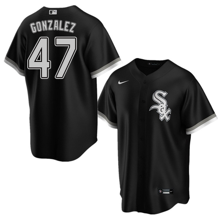 Nike Men #47 Gio Gonzalez Chicago White Sox Baseball Jerseys Sale-Black